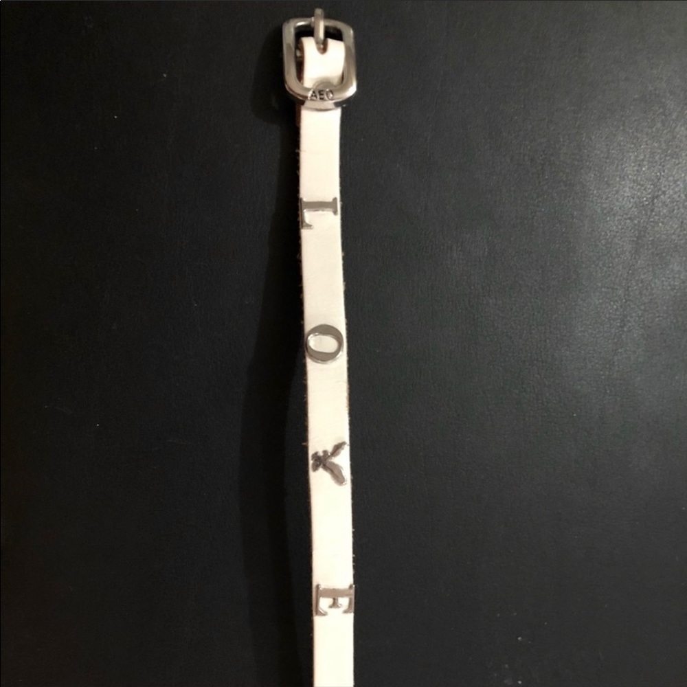 L O V E American Eagle Leather Bracelet